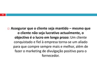 E caso haja problemas nesse processo, a organização deve ter estrutura para verificar quais pontos estão falhos e aprimorá-los a ponto de não deixar os clientes insatisfeitos;20