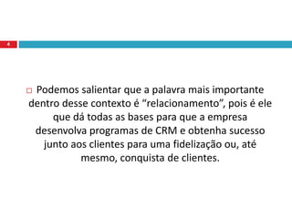 Ao falar em uma definição ampla, deve-se pensar em alguma definição que inclua todas as actividades (todas que causam impactos) que transformam clientes eventuais em clientes leais, satisfazendo ou excedendo suas exigências de tal forma que voltem a comprar.3