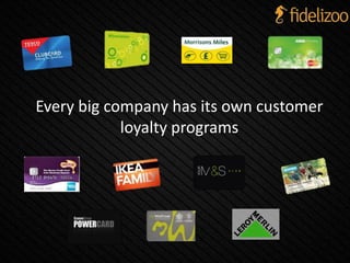 Every big company has its own customer
loyalty programs
 