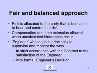 An Overview of the FIDIC FORMS OF CONTRACT and Contracts Committee ...