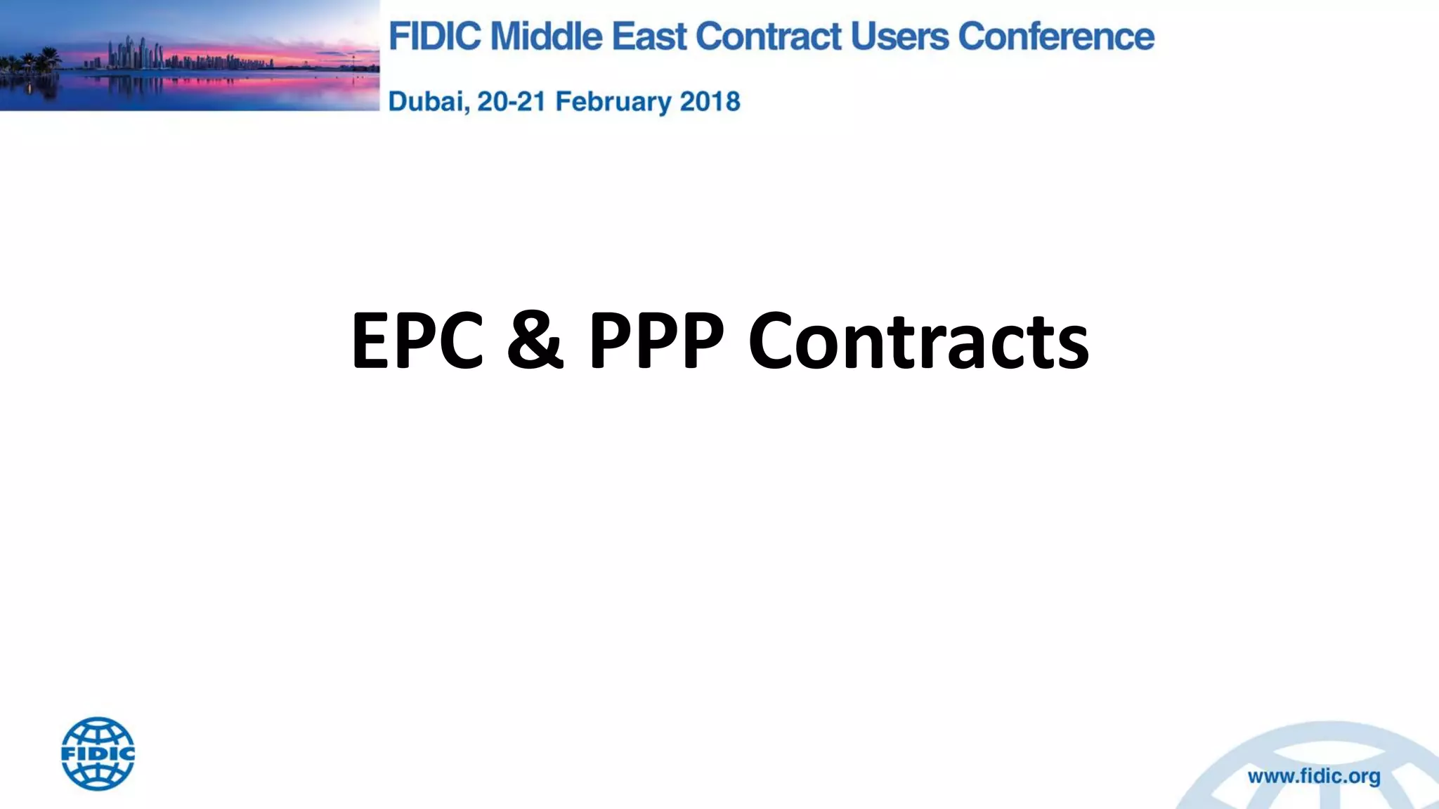 EPC & PPP Contracts
 
