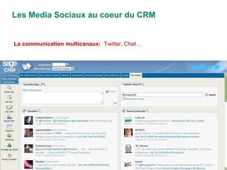La communication multicanaux:  Twitter, Chat… Les Media Sociaux au coeur du CRM 