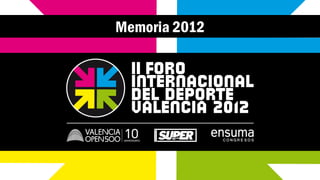 Memoria 2012
 