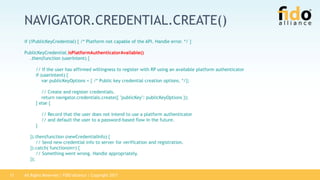 FIDO2 Specifications Overview | PPT