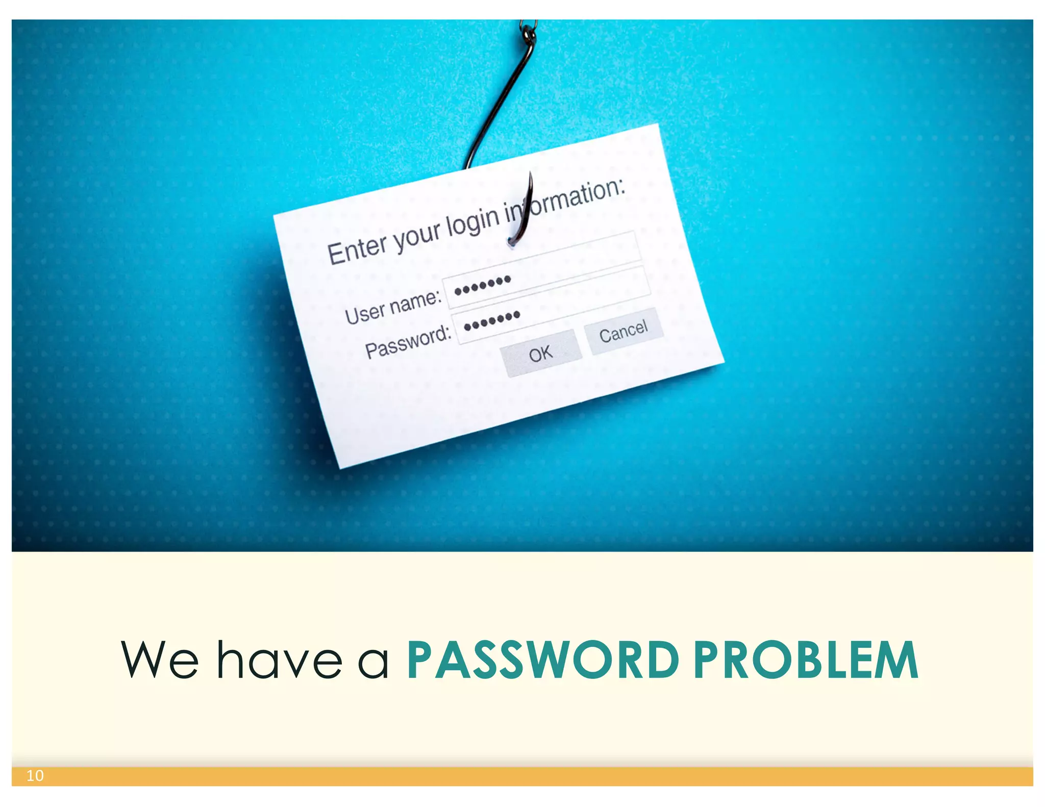 We have a PASSWORD PROBLEM
10
 