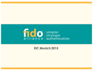 EIC Munich 2015
1
 