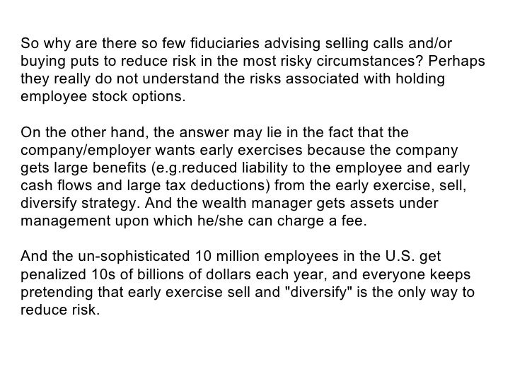 Us taxation of employee stock options