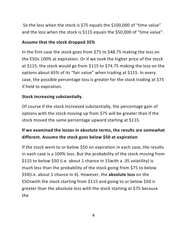 Employee stock options and divorce