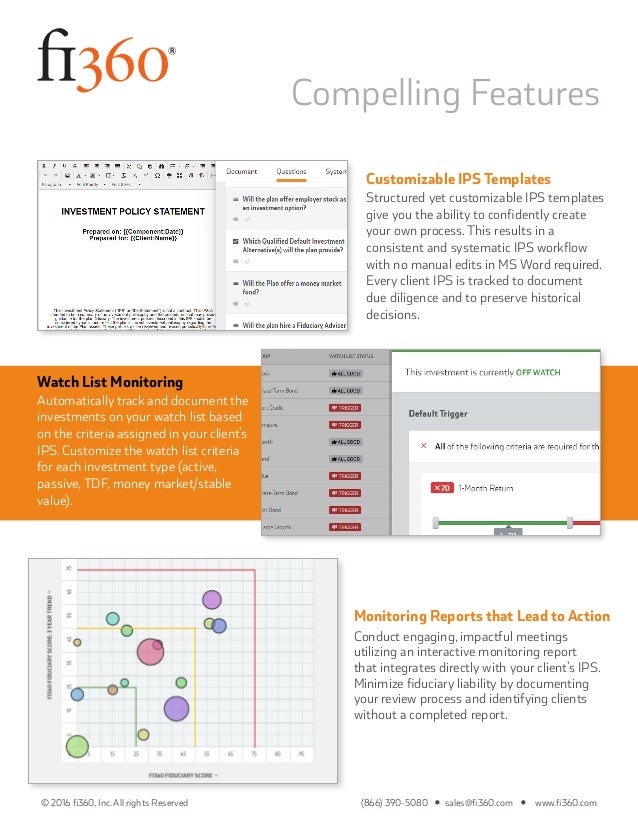 fi360's Fiduciary Focus Toolkit™