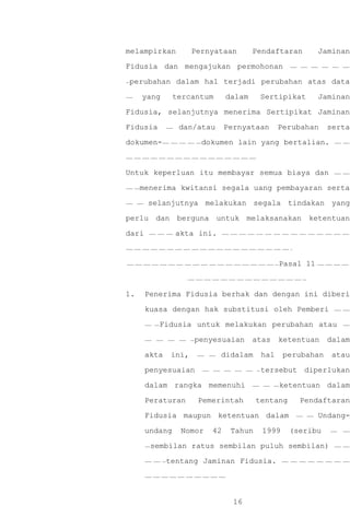 Fidusia stok barang | DOC