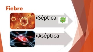 Fiebre
•Séptica
•Aséptica
.
 