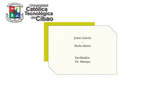 Josue Garcia
-
Paola Abreu
Facilitador:
Dr. Minaya
 