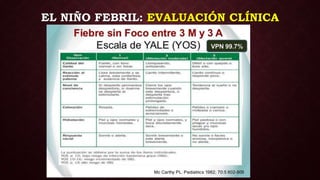 EL NIÑO FEBRIL: EVALUACIÓN CLÍNICA
 