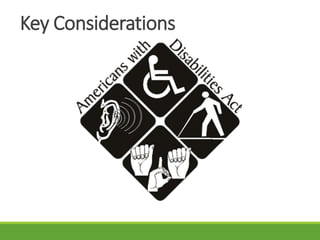 Key Considerations
 