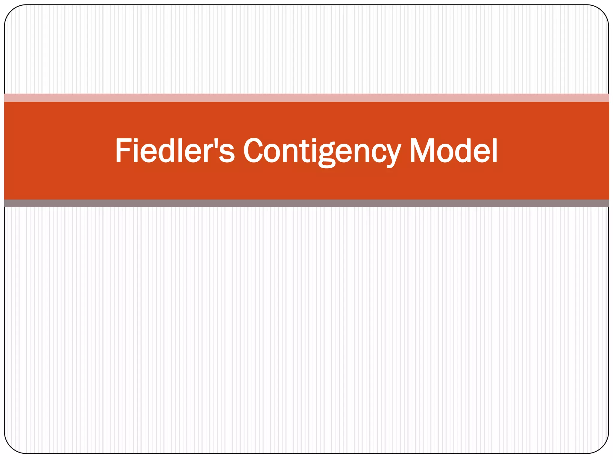 Beyond The Hype: The Real Most Researched Contingency Model - m2c2weq