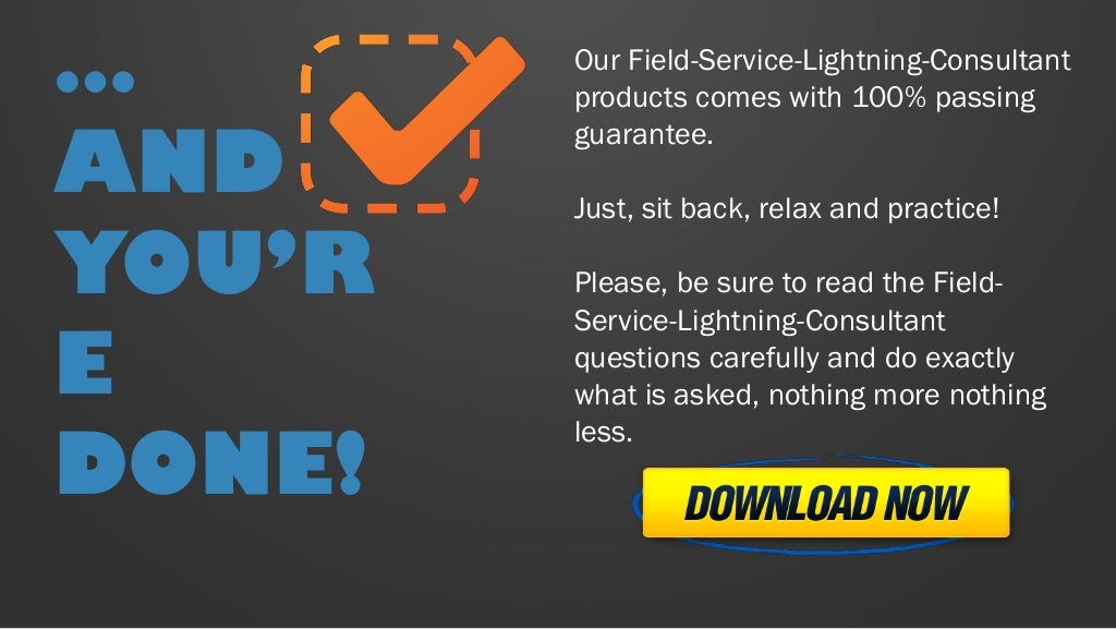 Field servicelightningconsultant exam braindumps buy