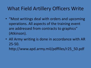 Field%20 Artillery%20 Presentation[1] | PPTX