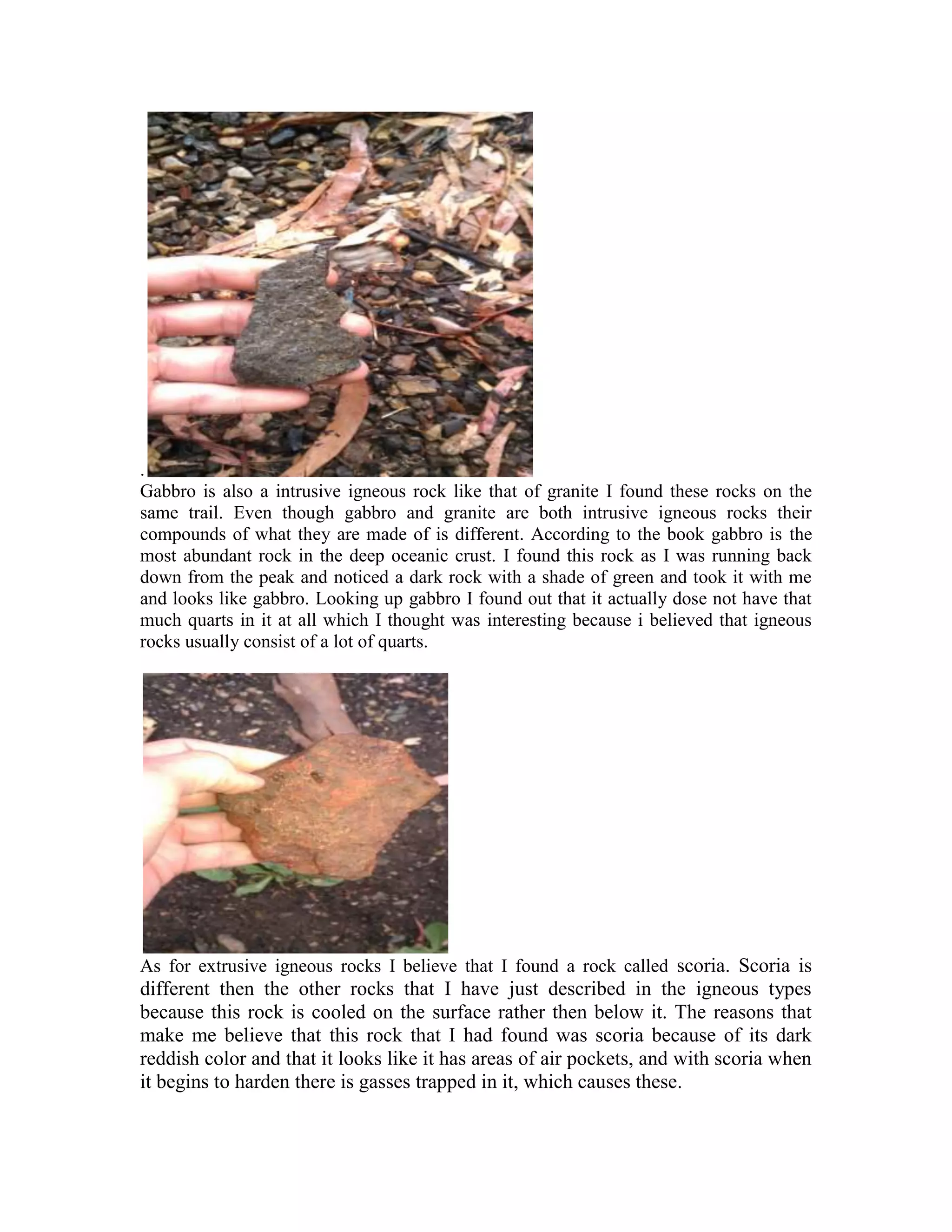 Field assignment part 1-2