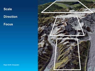Scale
Direction
Focus
Roger Smith, Geographx
 