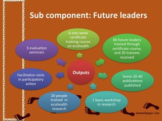 Field building leadership initiative: Advancing eco-health in Southeast Asia