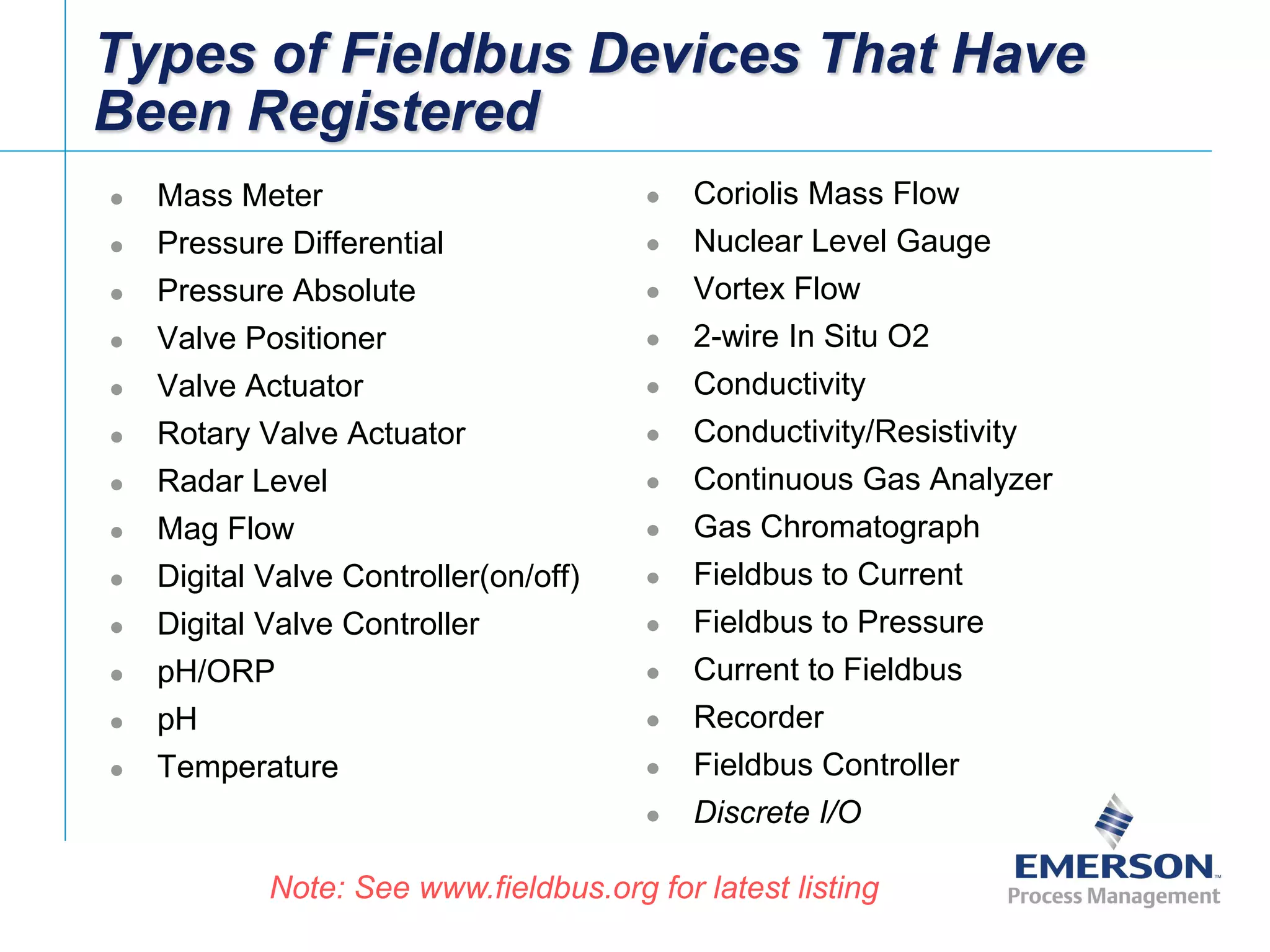 Fieldbus Tutorial Part 1 - Fieldbus Overview | PDF