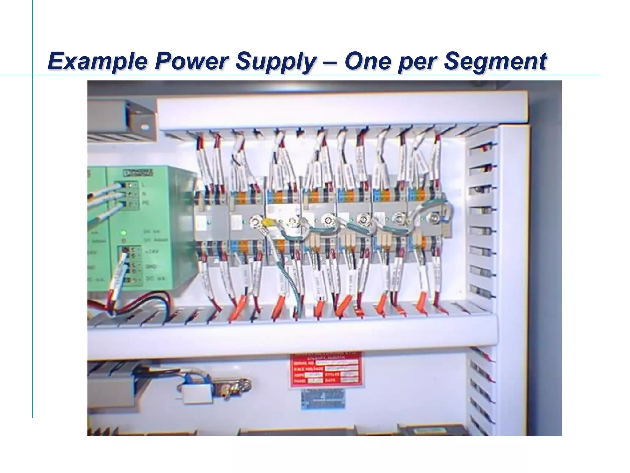 [File Name or Event]
Emerson Confidential
27-Jun-01, Slide 29
Example Power Supply – One per Segment
 