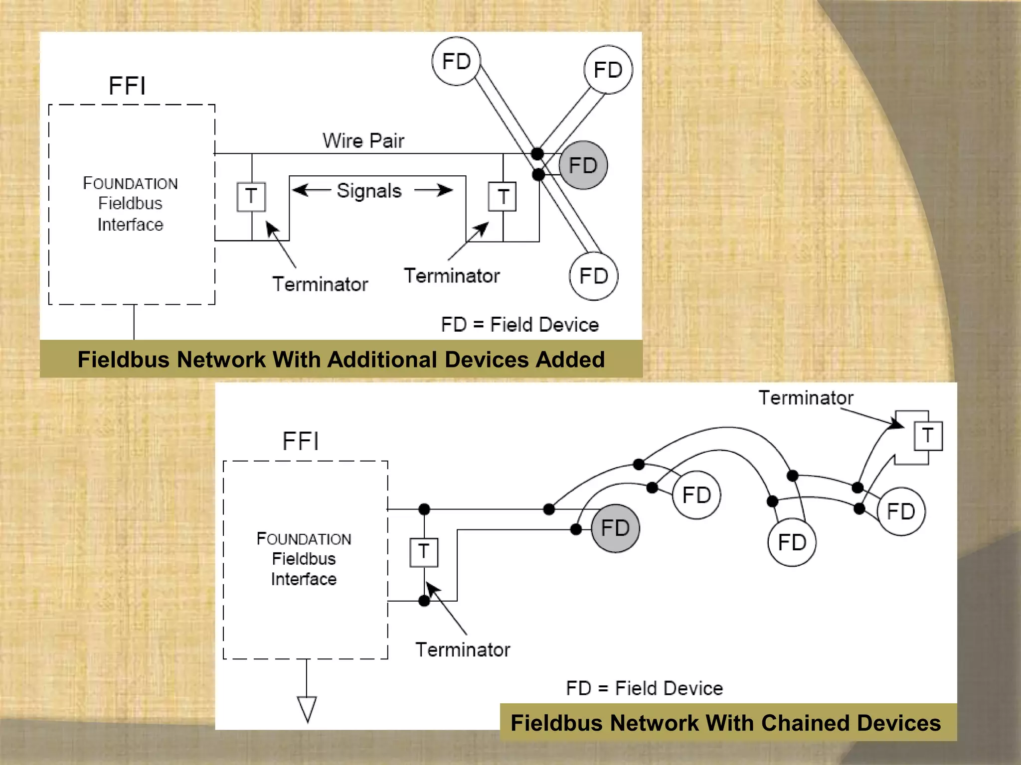 Fieldbus Network With Additional Devices Added




                                     Fieldbus Network With Chained Devices
 