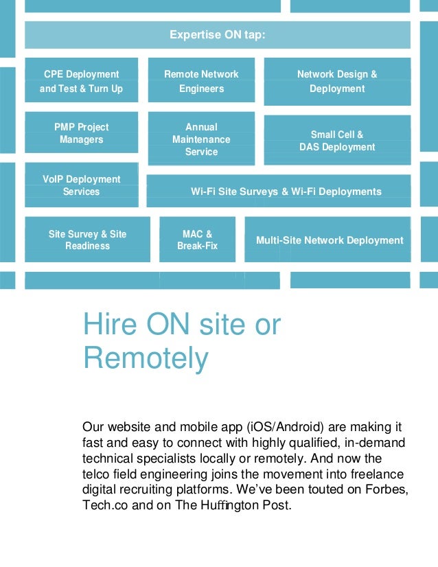 Field Engineer Capabilities