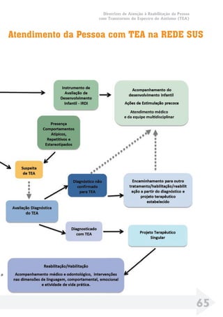 Diretrizes de Atenção à Reabilitação da Pessoa
com Transtornos do Espectro do Autismo (TEA)
65
Atendimento da Pessoa com TEA na REDE SUS
65
 