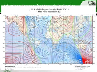 Adjusting a Compass for Magnetic Declination
 