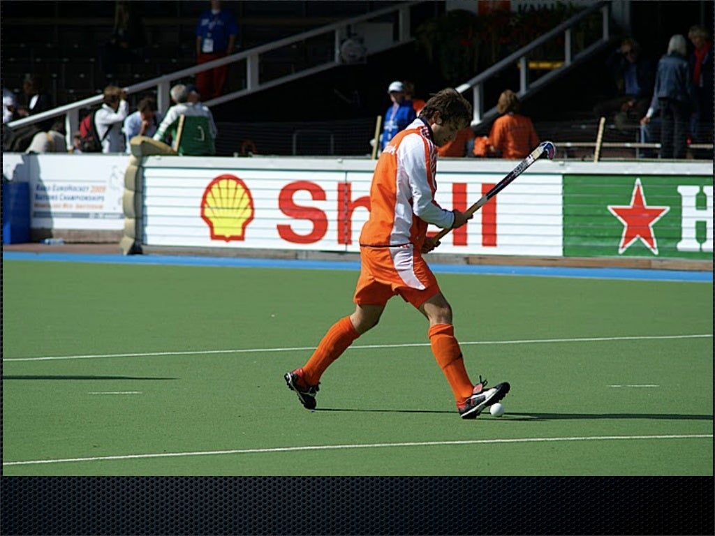 Field hockey play book reverse stick hit