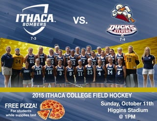 Ithaca Field Hockey Vs Stevens College