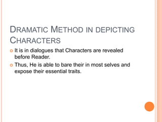 Fielding’s art of characterization with special reference to | PPTX