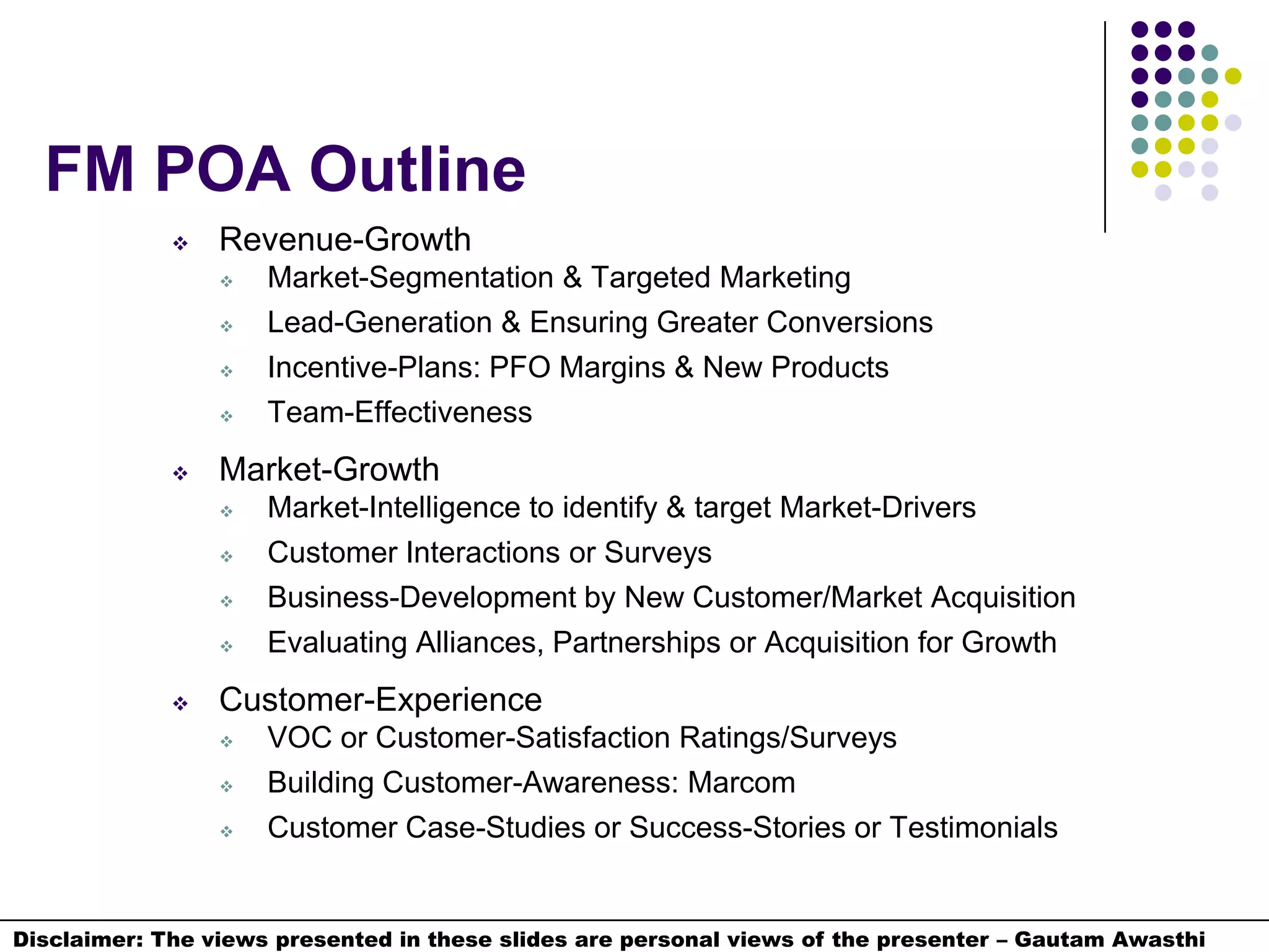 Maximize Revenue/Market-Growth Opportunities & Customer-Experience