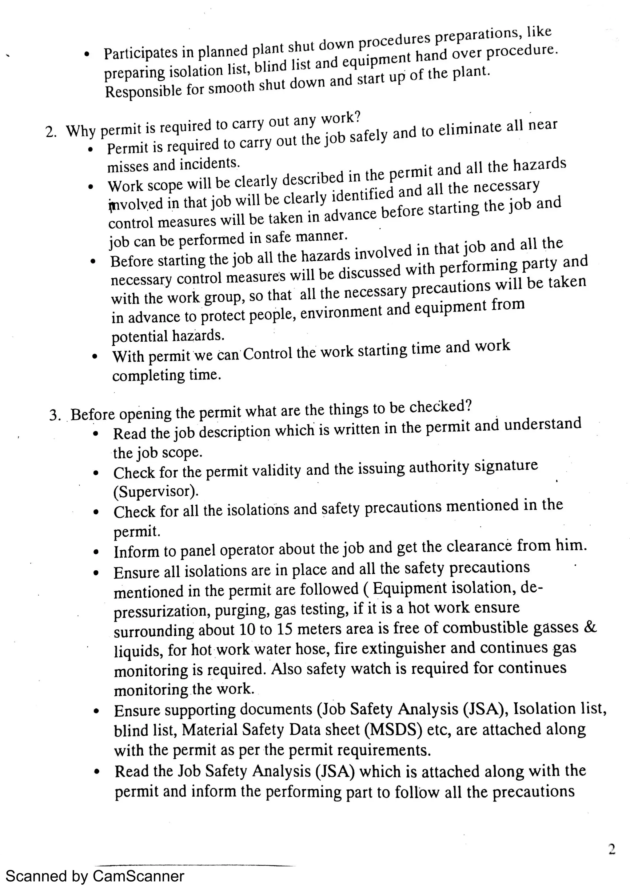 Field operator interview questions and answers | PDF