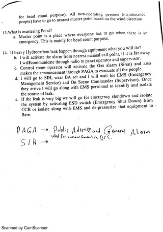 Field operator interview questions and answers | PDF