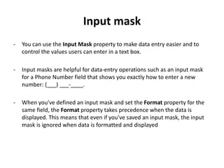 Field properties | PPTX