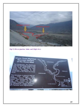 57
Fig# 2) Rivers junction Indus and Gilgit river.
 