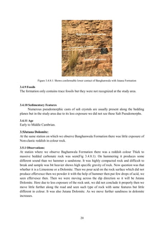 Salt Casts Rocks Field Report Salt Range | PDF