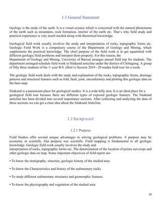 Geological Field Report On Sitakund Anticline Chittagong, Bangladesh | PDF