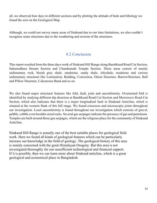 Geological Field Report On Sitakund Anticline Chittagong, Bangladesh | PDF