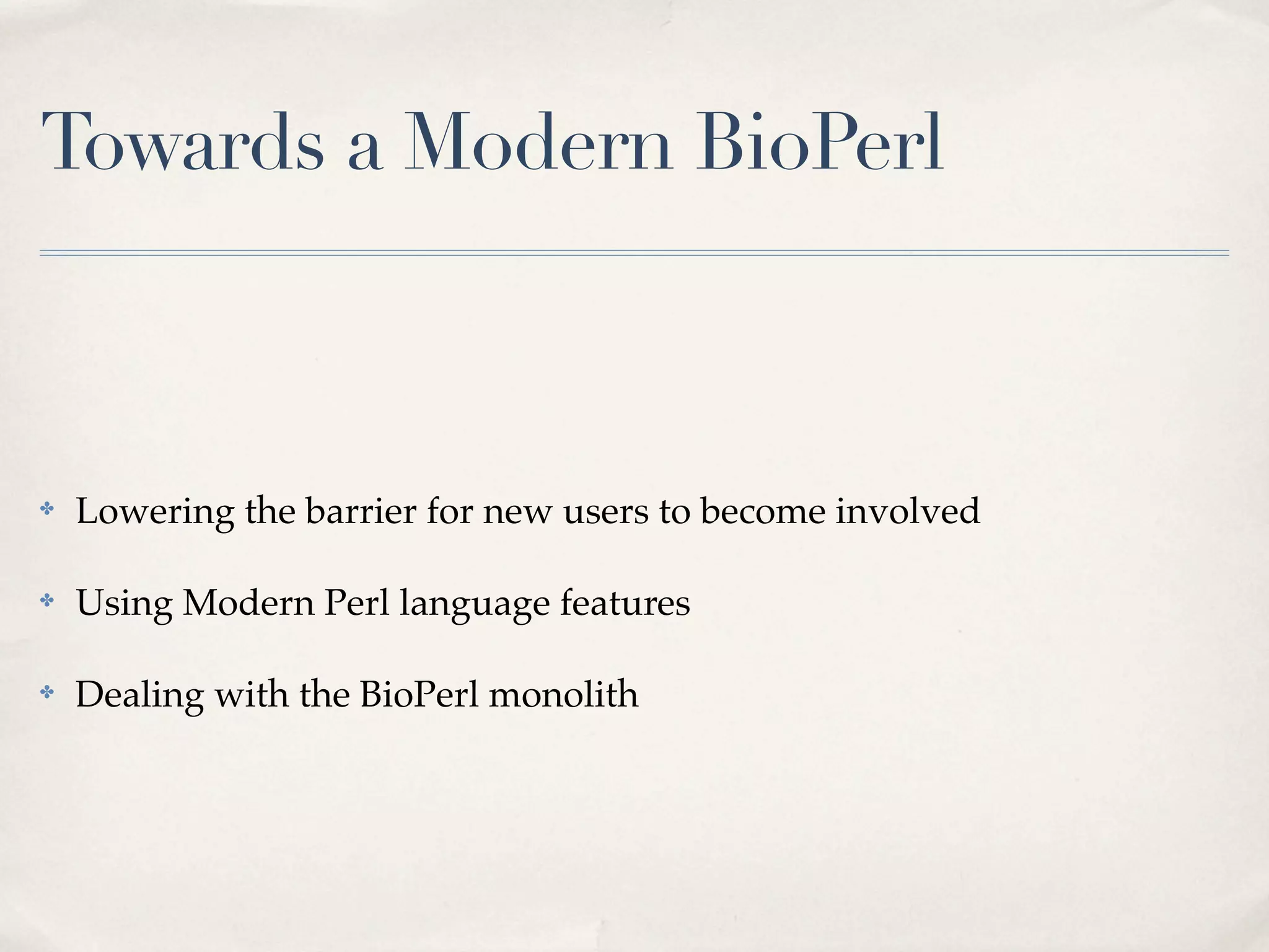 Fields bosc2010 bio_perl | PDF
