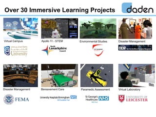 Over 30 Immersive Learning Projects
Virtual Campus Apollo 11 - STEM Environmental Studies Disaster Management
Bereavement ...