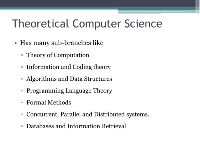 Fields in computer science | PDF