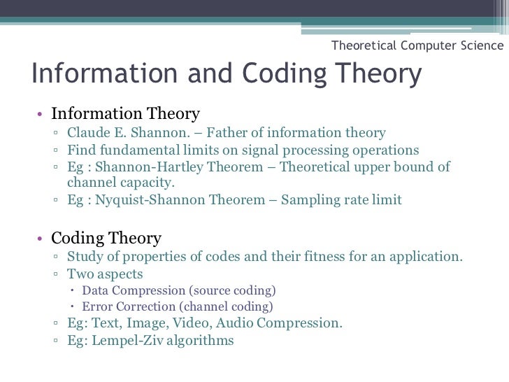 Fields in computer science