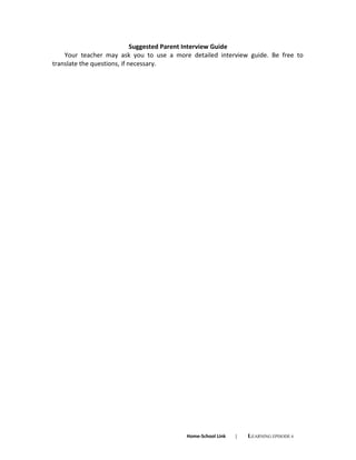 Interview Question Field Study Guide Field study 1 episode 6 | DOC