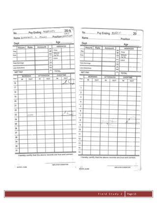 F i e l d S t u d y 2 Page 13
 