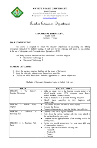 Field study 3 letter | DOCX