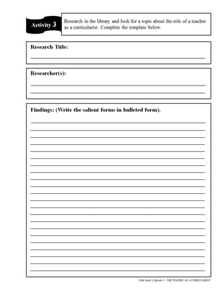 Field study 4 (Episode 3)