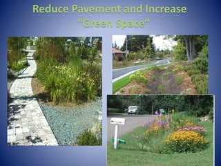 Reduce Pavement and Increase
“Green Space”
 